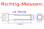 Edelstahlschrauben | Gold | M5 | DIN 912 | konischer Kopf M5x20