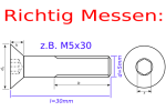 Titanschrauben | Gold | M4 | DIN 7991 | Gr.5 | Senkkopf M4x20